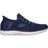 Skechers Mens Larger Sizes | Trainers<Men's Summits High Range Trainers - 232457 Slip Ins - Navy