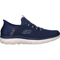 Skechers Mens Larger Sizes | Trainers<Men's Summits High Range Trainers - 232457 Slip Ins - Navy