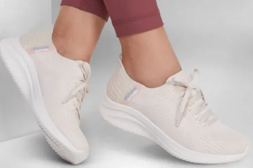 Skechers Trainers<Slip In's Ultra Flex Trainers- 149710 Slip Ins - Beige