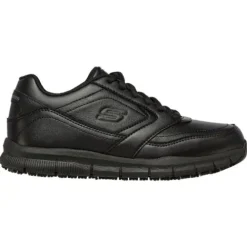 Skechers Trainers<Slip Resistant Ladies Trainers - 77235EC - Black