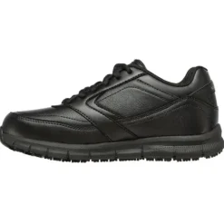 Skechers Trainers<Slip Resistant Ladies Trainers - 77235EC - Black