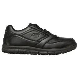 Skechers Mens Larger Sizes | Trainers<Slip Resistant Trainers - 77156EC - Black