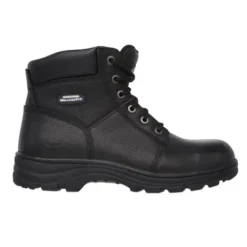 Skechers Mens Larger Sizes | Boots<Steel Toe Cap Work Boots - 77009 - Black
