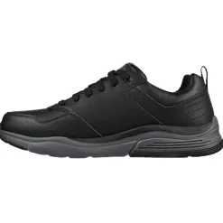 Skechers Mens Wide Fitting | Trainers<Sketchers Men's Wide Fit Trainer - 210021 - Black/Grey