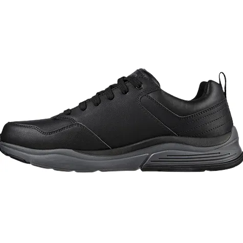 Skechers Mens Wide Fitting | Trainers<Sketchers Men's Wide Fit Trainer - 210021 - Black/Grey