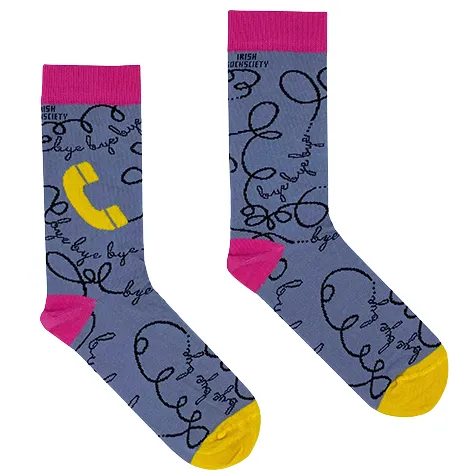 Socksciety Socks<Socks - Bye Bye Bye - Purple Multi