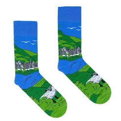 Socksciety Socks<Socks - Kylemore Abbey - Blue / Green