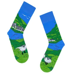 Socksciety Socks<Socks - Kylemore Abbey - Blue / Green