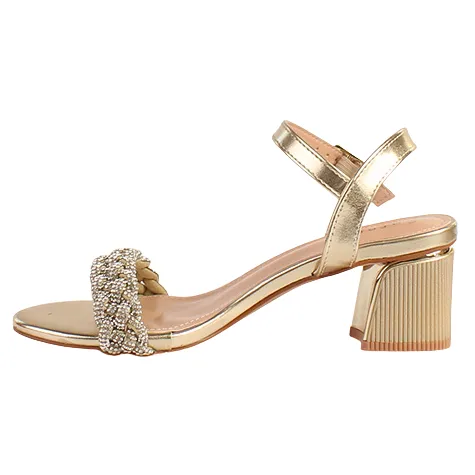 Sorento Heels<Block Heeled Sandals - Roganstown - Gold