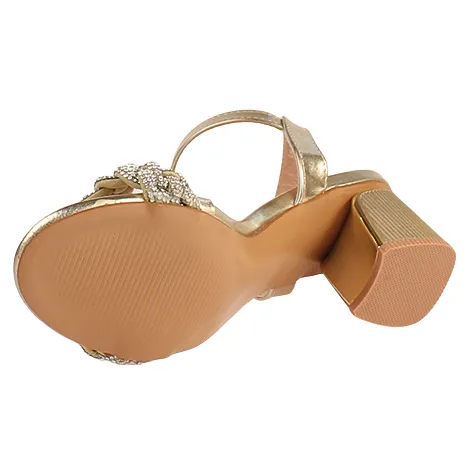 Sorento Heels<Block Heeled Sandals - Roganstown - Gold