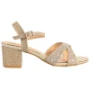 Sorento Heels<Block Heeled Sandals - Westgrove - Gold