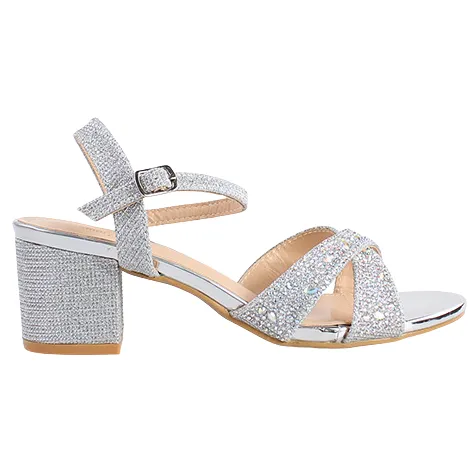 Sorento Heels<Block Heeled Sandals - Westgrove - Silver