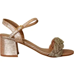 Sorento Heels<Block Heeled Sandals - Longueville - Rose Gold