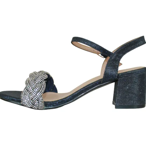 Sorento Heels<Block Heeled Sandals- Longueville - Navy
