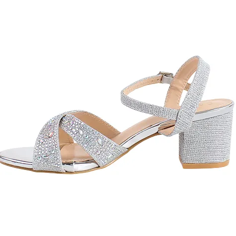 Sorento Heels<Block Heeled Sandals - Westgrove - Silver