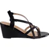 Sorento Heels<Dressy Wedge Sandals - Oranmore - Black