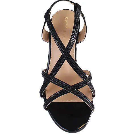 Sorento Heels<Dressy Wedge Sandals - Oranmore - Black