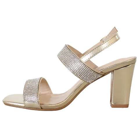 Sorento Heels<Dressy Block Heels - Coppershill - Gold