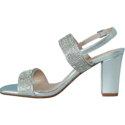 Sorento Heels<Dressy Block Heels - Coppershill - Silver