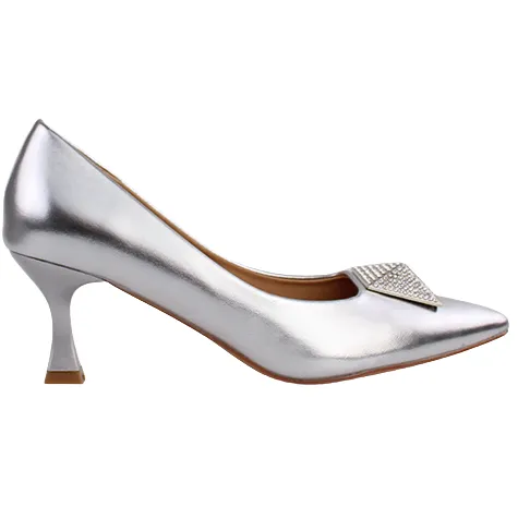 Sorento Heels<Dressy Heeled Pumps - Secret Garden - Silver