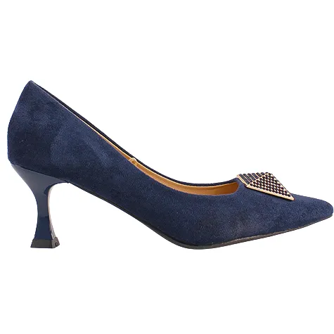 Sorento Heels<Dressy Heeled Pumps- Secret Garden - Navy