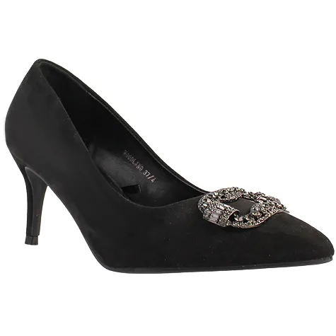 Sorento Heels<Dressy Heeled Pumps - Woodland - Black