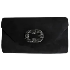 Sorento Bags<Ladies Clutch Bag - Woodland - Black