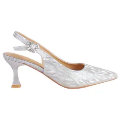 Sorento Heels<Ladies Slingback Heels - Arniston - Silver