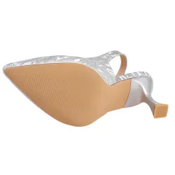 Sorento Heels<Ladies Slingback Heels - Arniston - Silver