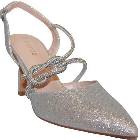 Sorento Heels<Sling Back Heels - Gileston - Silver