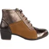 Suave Boots<Block Heeled Ankle Boots - Pace - Brown Multi