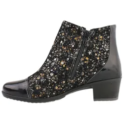 Suave Boots<Block Heeled Ankle Boots - Pamela - Black
