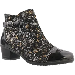 Suave Boots<Block Heeled Ankle Boots - Pamela - Black