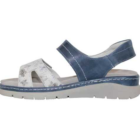 Suave Sandals<Ladies Low Wedge Sandals - Manila - Navy