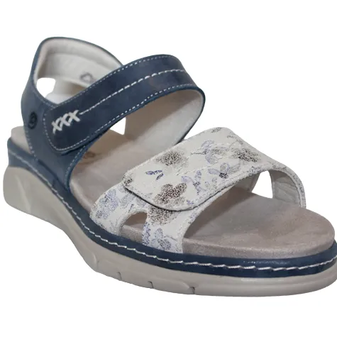 Suave Sandals<Ladies Low Wedge Sandals - Manila - Navy