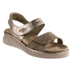 Suave Sandals<Ladies Low Wedge Sandals - Manila - Gold