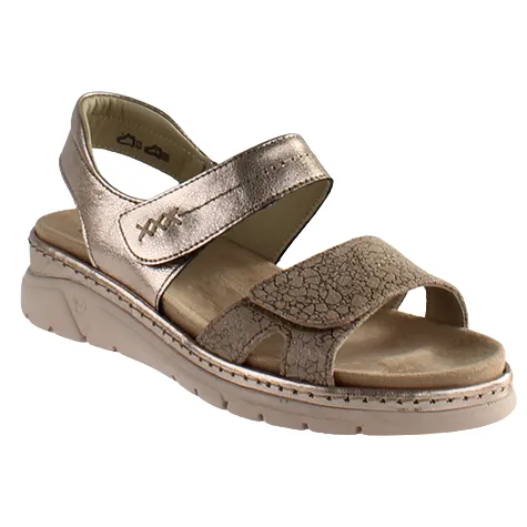 Suave Sandals<Ladies Low Wedge Sandals - Manila - Gold