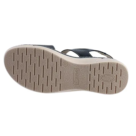 Suave Shoes<Low Wedge Sandals - Malaga - Navy