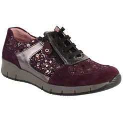Suave Trainers<Walking Shoes - Evalina - Burgundy