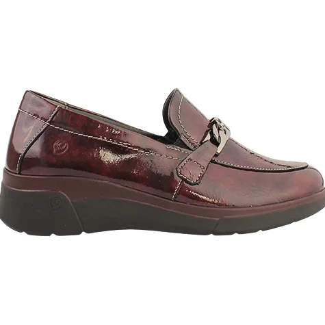 Suave Shoes<Wedge Loafers - Martha - Burgundy Patent
