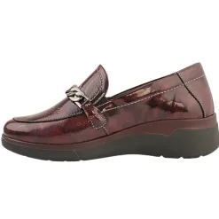Suave Shoes<Wedge Loafers - Martha - Burgundy Patent