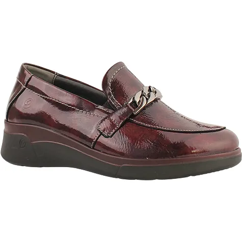 Suave Shoes<Wedge Loafers - Martha - Burgundy Patent