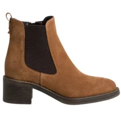 Tamaris Boots<Block Heeled Ankle Boots - 25007-43- Brown
