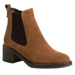 Tamaris Boots<Block Heeled Ankle Boots - 25007-43- Brown
