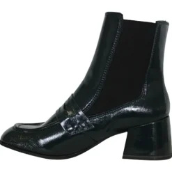 Tamaris Boots<Block Heeled Ankle Boots - 25344-29 - Petrol Patent