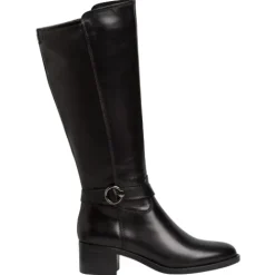 Tamaris Boots<Ladies Block Heeled Knee Boots - 25537-41 - Black