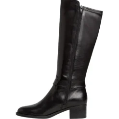 Tamaris Boots<Ladies Block Heeled Knee Boots - 25537-41 - Black