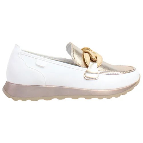 Tommy Bowe Shoes<Ladies Loafers - Javelet - Cream/ Gold