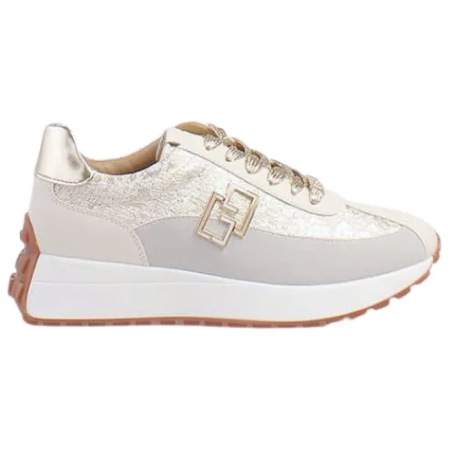 Tommy Bowe Trainers<Ladies Trainers - Barford - Cream/ Gold