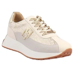 Tommy Bowe Trainers<Ladies Trainers - Barford - Cream/ Gold